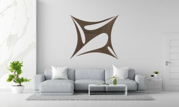 Abstract Star Panel 3D Wall Art for CNC: A Modern and Versatile Decor Solution