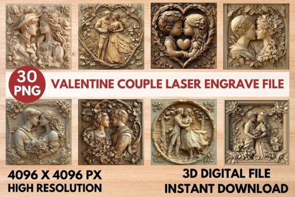 Celebrate Love and Artistry with the Valentine Couple Laser Engrave Set
