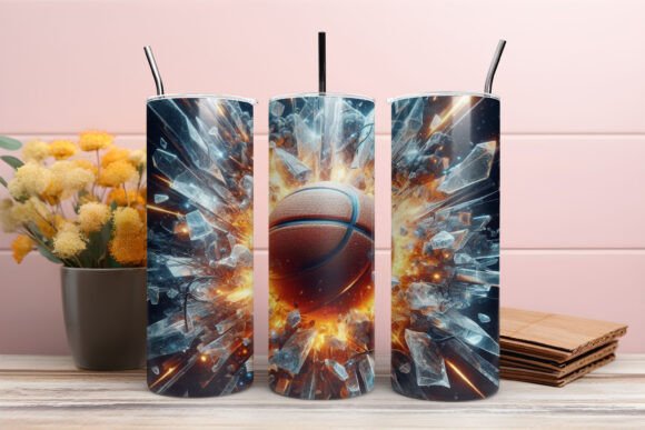 Discover the Versatile 3D Glass Basketball Sports Tumbler Wrap