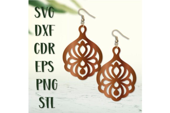 Discover the Versatility of Boho Earrings SVG and Jewelry Pendant STL