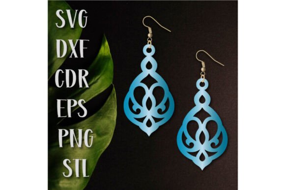 Elevate Your Designs with Earrings SVG Cut Files and 3D Earrings STL