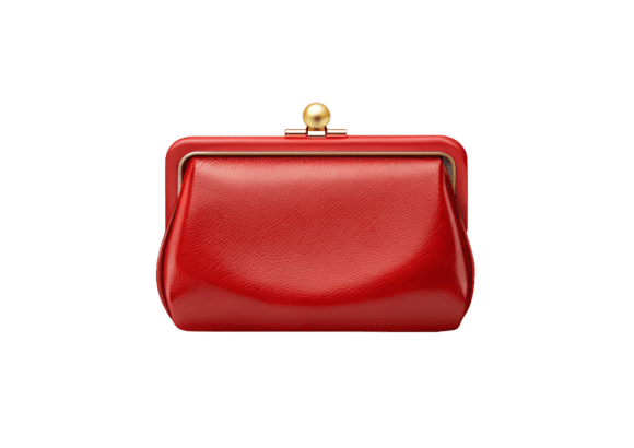 Enhance Your Designs with 3D Red Purse PNG
