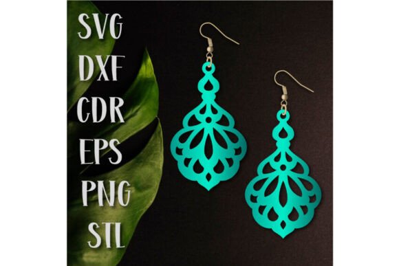 Explore Dangle Earrings SVG Laser Cut STL Files