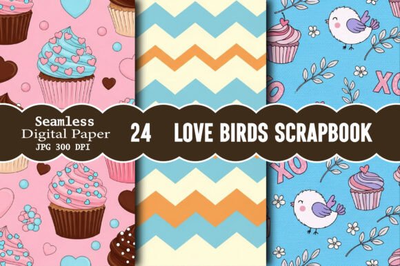 Explore Endless Creativity with Love Birds Scrapbook Papers
