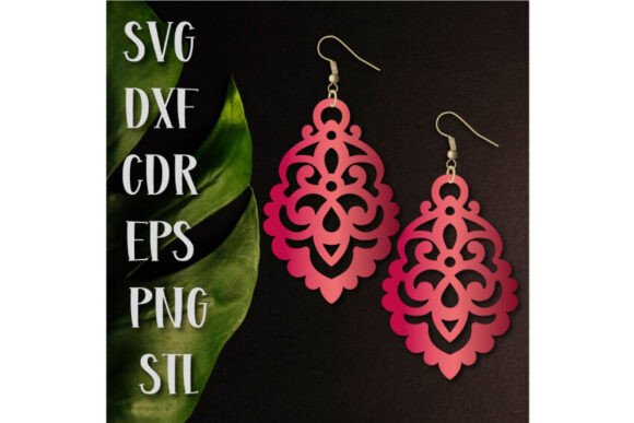 Exploring Boho and Retro Earrings: SVG, STL, and DXF Files for Creative Projects
