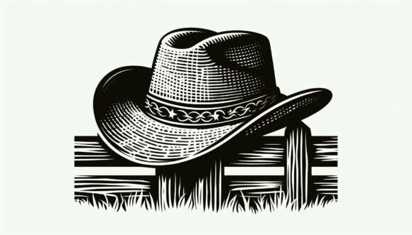 Exploring the Versatility of Cowboy Hat on a Fence: A Creative Asset for Various Projects