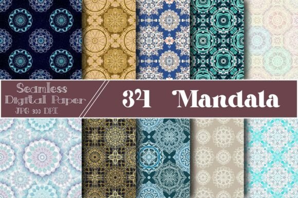Introducing the Mandala Seamless Digital Pattern: A Versatile Design for Creative Projects