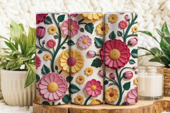 Strategic Use of 3D Floral Tumbler Wrap for Enhanced Branding and Customer Experience