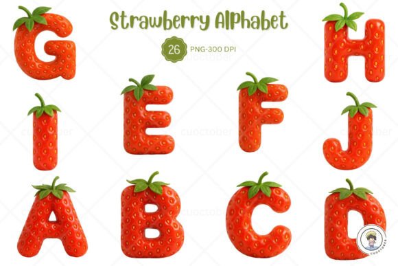 Strategic Use of Strawberry 3D Alphabet a–Z for Creative and Business Success
