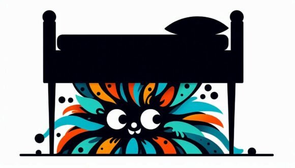 Unleash Your Creativity with Monster Hiding Under a Bed Clipart