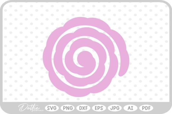 Unlock Your Creativity with Rolled 3D Flower SVG, PNG, DXF Files