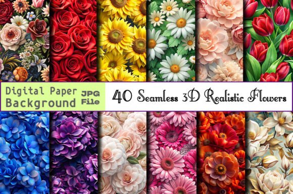 Unlocking Creativity with Seamless 3D Realistic Flowers: A Versatile Tool for Modern Design