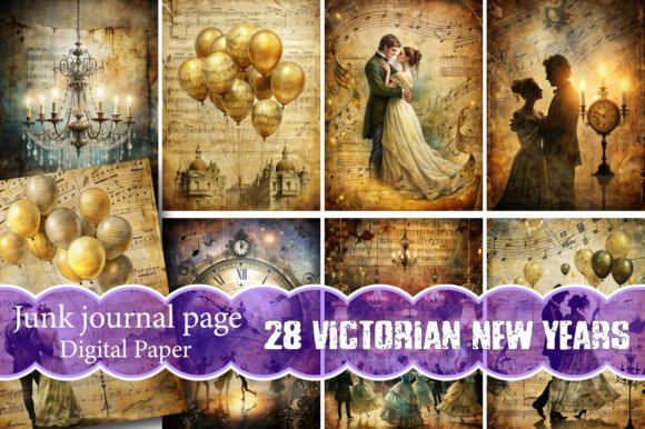 Victorian New Years Junk Journal Pages: A Versatile Tool for Creative and Strategic Projects